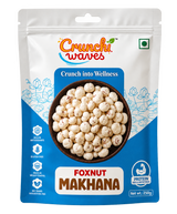 Crunchi Waves Standard Raw Makhana blue pouch 250 g front